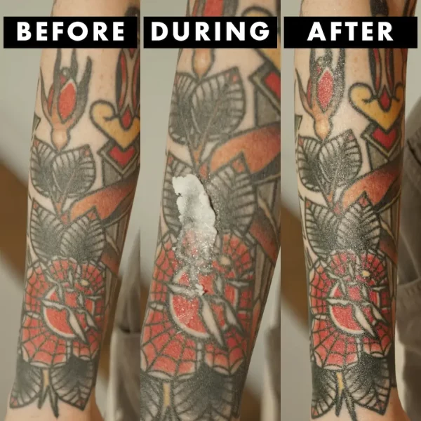before during after mad rabbit tattoo aftercare
